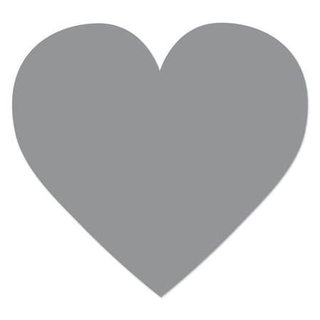 Ergomat DuraStripe Xtreme 4.5in x 4.5in Heart Grey, 30PK DSX-HEART-GY-KIT